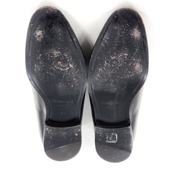ROBERTO CAVALLI Men's Black Leather Studded Loafers - Picture 12 of 13
